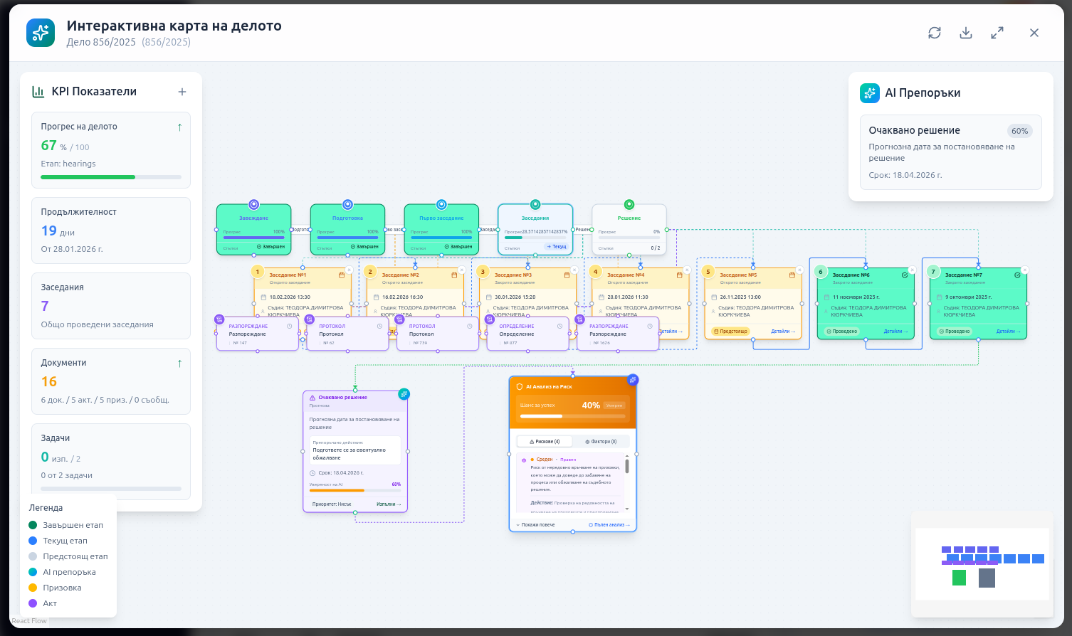 Интерактивна карта на делото