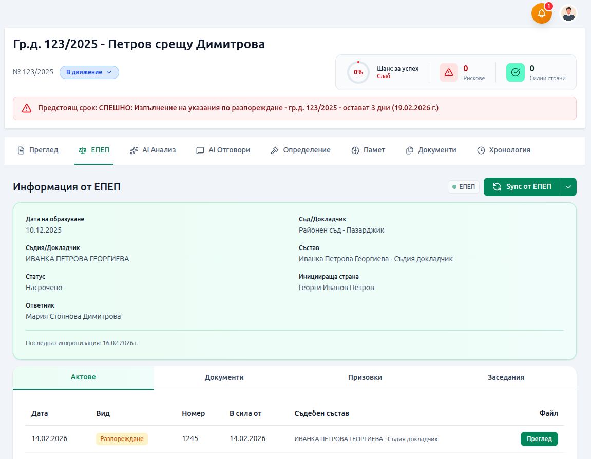 ЕПЕП интеграция